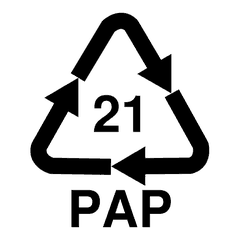 Simbolo riciclo 21 PAP